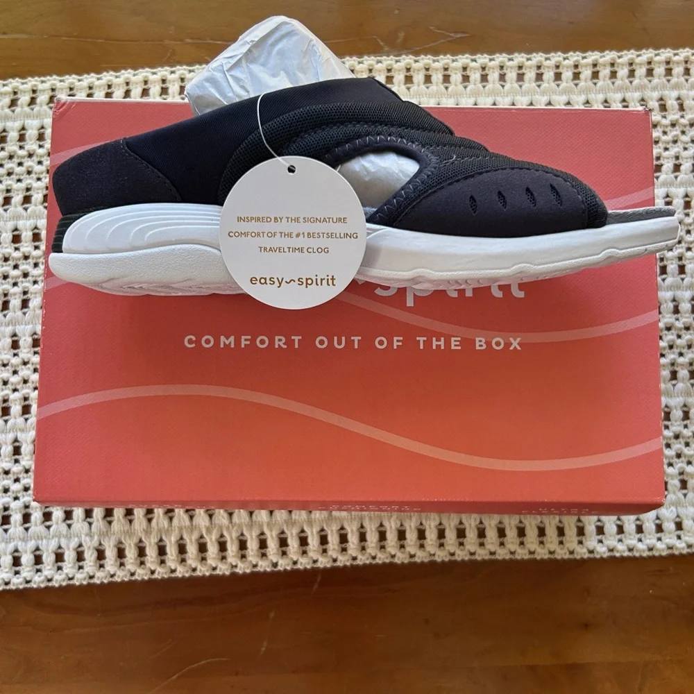 Easy Spirit Dark Blue Shoes Travelers  TRACIEE + Co Slide On 8 Narrow NEW IN BOX